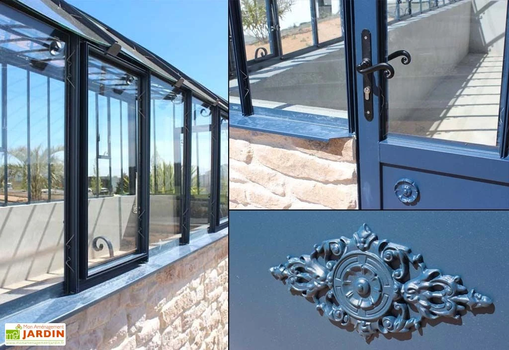Serre Ancienne En Aluminium Et Verre Trempé 4mm Versailles 530x280m 8 Serre Ancienne En Aluminium Et Verre Trempé 4mm Versailles 530x280m – Image 6