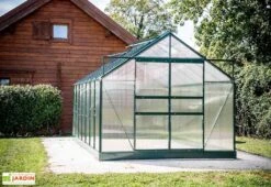 Serre De Jardin Polycarbonate 10,37m² Avec Base + 4 Lucarnes -Outils De Jardinage serre de jardin polycarbonate 10 37m avec base 4 lucarnes