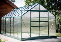 Serre De Jardin Polycarbonate 10,37m² Avec Base + 4 Lucarnes -Outils De Jardinage serre de jardin polycarbonate 10 37m avec base 4 lucarnes 5