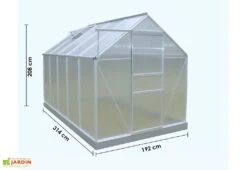 Serre De Jardin Polycarbonate 6,03 M² (192x314) 11 Serre De Jardin Polycarbonate 6,03 M² (192x314) -Outils De Jardinage serre de jardin polycarbonate 6 03 m 192x314 3