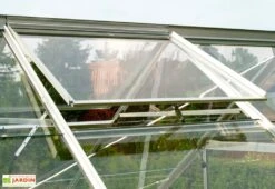 Serre De Jardin En Verre Trempé Lams 14,4 M² - Laurus Alu Naturel 11 Serre De Jardin En Verre Trempé Lams 14,4 M² - Laurus Alu Naturel -Outils De Jardinage serre de jardin verre trempe aluminium gris anthracite uranus laurus 14500 lams naturel 2
