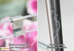 Serre De Jardin En Verre Trempé Lams 8,1 M² - Laurus Verte -Outils De Jardinage serre de jardin verre trempe aluminium gris anthracite uranus laurus 8300 lams 1