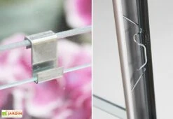 Serre De Jardin Adossée En Verre Lams 1,3 M² - Melissa Alu Naturel -Outils De Jardinage serre jardin adossee aluminium verre trempe melissa 3