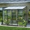 Halls Serre De Jardin Adossée En Verre Trempé Qube Lean-to 68 – 4,7 M² -Outils De Jardinage serre jardin adossee verre qube terrasse