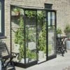 Halls Serre De Jardin Adossée En Verre Trempé Qube Lean-to 26 – 1,2 M² -Outils De Jardinage serre jardin adossee verre terrasse