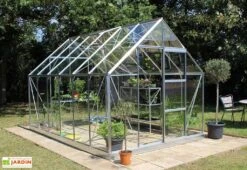 Halls Serre De Jardin En Aluminium Et Verre Trempé Universal 128 – 9,9 M²