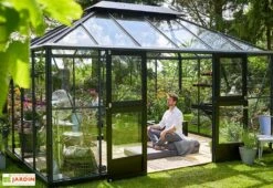 Jardin D’Hiver Verre Trempé Alu Anthracite 13 M² – Juliana Grand Oase