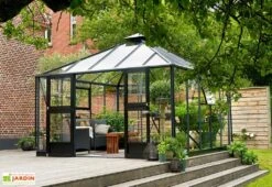 Jardin D’Hiver En Verre Trempé Alu Anthracite 13,5 M² – Juliana Oase 11 Jardin D’Hiver En Verre Trempé Alu Anthracite 13,5 M² – Juliana Oase -Outils De Jardinage serre jardin aluminium anthracite verre trempe juliana oase 11