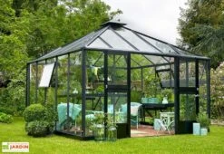 Jardin D’Hiver En Verre Trempé Alu Anthracite 13,5 M² – Juliana Oase 12 Jardin D’Hiver En Verre Trempé Alu Anthracite 13,5 M² – Juliana Oase -Outils De Jardinage serre jardin aluminium anthracite verre trempe juliana oase 14