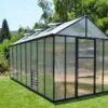 Serre De Jardin En Aluminium Et Polycarbonate Glory 11,8 M² - Grise -Outils De Jardinage serre jardin aluminium polycarbonate glory 11 8 m 10