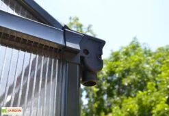 Serre De Jardin En Aluminium Et Polycarbonate Glory 8,9 M² - Grise -Outils De Jardinage serre jardin aluminium polycarbonate glory 8 9 m 5