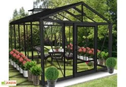 Serre De Jardin En Aluminium Et Verre Trempé Supra 12 M² -Outils De Jardinage serre jardin aluminium supra 315x380 cm 1