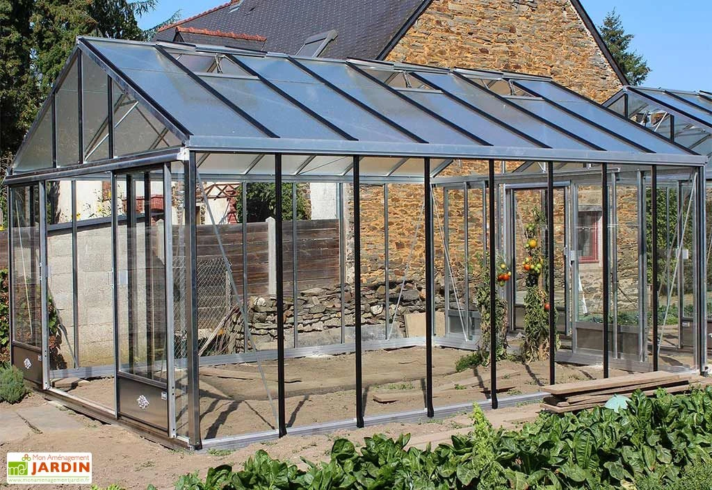 Serre De Jardin En Aluminium Et Verre Trempé Supra 27,8 M² 6 Serre De Jardin En Aluminium Et Verre Trempé Supra 27,8 M² – Image 4