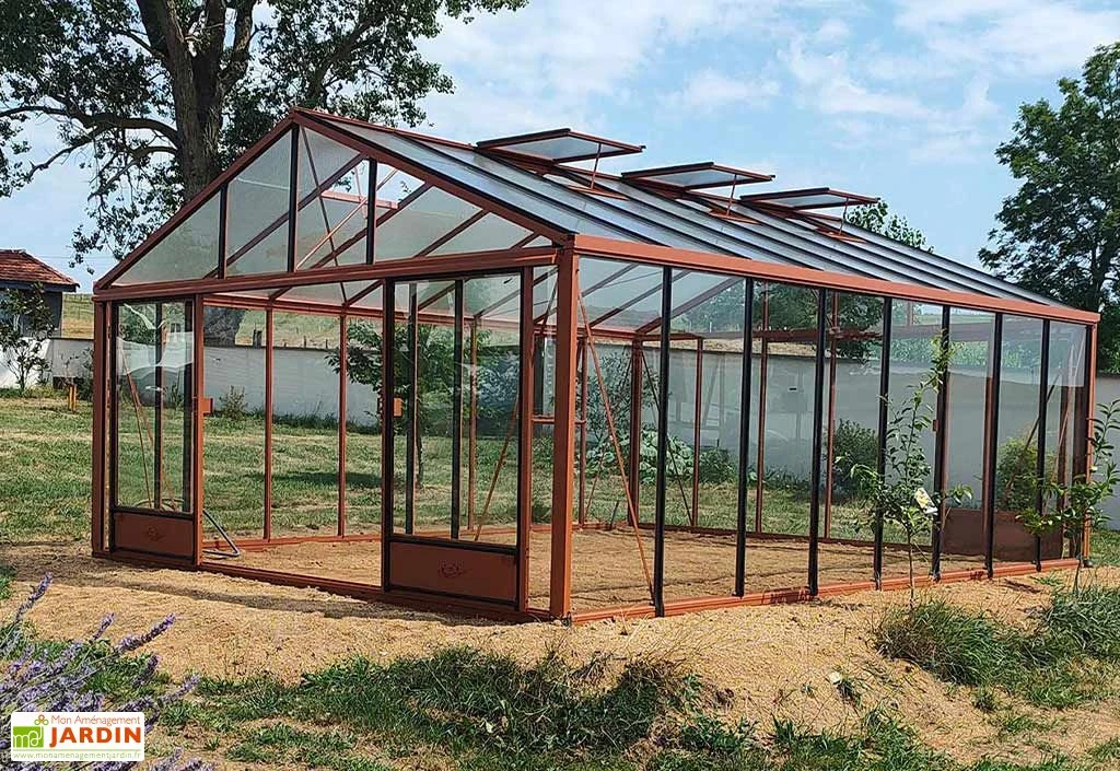Serre De Jardin En Aluminium Et Verre Trempé Supra 27,8 M² 8 Serre De Jardin En Aluminium Et Verre Trempé Supra 27,8 M² – Image 6