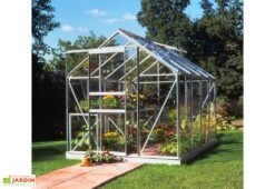 Halls Serre De Jardin En Aluminium Et Verre Horticole Popular 86 (5 M²) -Outils De Jardinage serre jardin aluminium verre horticole popular 86 5m 2