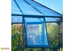 Serre De Jardin En Aluminium, Verre Et Polycarbonate Halls Atrium 9 M² -Outils De Jardinage serre jardin aluminium verre polycarbonate halls atrium 9m 2