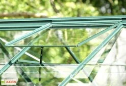 Serre De Jardin En Alu Et Verre Trempé Lams 12,9 M² - Aloé Vert 10 Serre De Jardin En Alu Et Verre Trempé Lams 12,9 M² - Aloé Vert -Outils De Jardinage serre jardin aluminium verre trempe aloe 13m2 vert 6