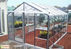 Serre De Jardin En Aluminium Et Verre Trempé Essentia 14 M²