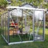 Serre De Jardin En Aluminium Et Verre Trempé Essentia 7,3 M² -Outils De Jardinage serre jardin aluminium verre trempe essentia 73m