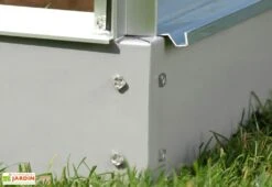 Serre De Jardin En Alu Et Verre Trempé Lams 12,9 M² - Laurus Alu Naturel -Outils De Jardinage serre jardin aluminium verre trempe laurus lams 13m2 brut 1