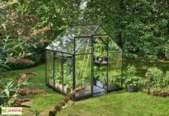 Halls Serre De Jardin En Aluminium Et Verre Trempé Qube 66 Noir 3,9 M²