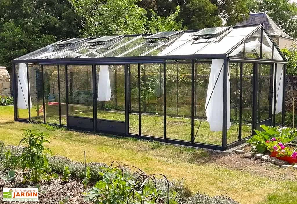 Serre De Jardin En Aluminium Et Verre Trempé Supra 28,6 M² 4 Serre De Jardin En Aluminium Et Verre Trempé Supra 28,6 M² – Image 2
