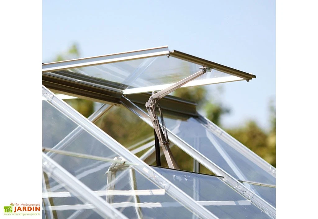 Serre De Jardin En Aluminium Et Verre Trempé Supra 28,6 M² 5 Serre De Jardin En Aluminium Et Verre Trempé Supra 28,6 M² – Image 3