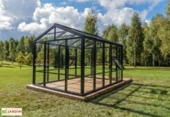 Serre De Jardin En Bois Et Verre Trempé – Myosotis 10 Serre De Jardin En Bois Et Verre Trempé – Myosotis -Outils De Jardinage serre jardin bois verre trempe stali 14m2