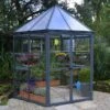 Serre De Jardin Hexagonale Aluminium/Polycarbonate Oasis 3,8 M² -Outils De Jardinage serre jardin hexagonale aluminium polycarbonate oasis 6 1 m 3