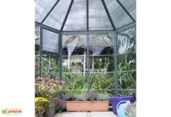 Serre De Jardin Hexagonale Aluminium/Polycarbonate Oasis 3,8 M² -Outils De Jardinage serre jardin hexagonale aluminium polycarbonate oasis 6 1 m 8