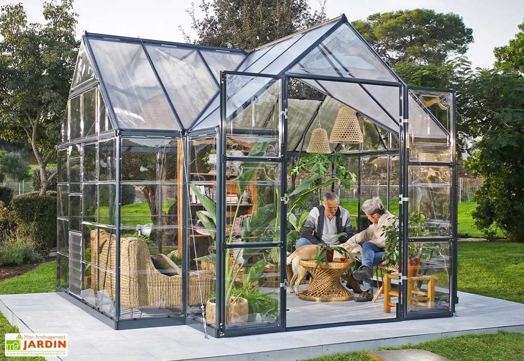 Serre De Jardin Polycarbonate Et Aluminium Victory Orangerie - 11 M² 4 Serre De Jardin Polycarbonate Et Aluminium Victory Orangerie - 11 M² – Image 2