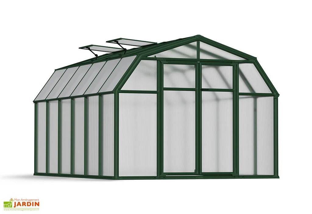 Serre De Jardin Polycarbonate Et PVC 4 X 2,5 M – Hobby Gardener 8x12 4 Serre De Jardin Polycarbonate Et PVC 4 X 2,5 M – Hobby Gardener 8x12 – Image 2