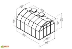 Serre De Jardin Polycarbonate Et PVC 4 X 2,5 M – Hobby Gardener 8x12 10 Serre De Jardin Polycarbonate Et PVC 4 X 2,5 M – Hobby Gardener 8x12 -Outils De Jardinage serre jardin palram canopia hobby gardener 8x12 2