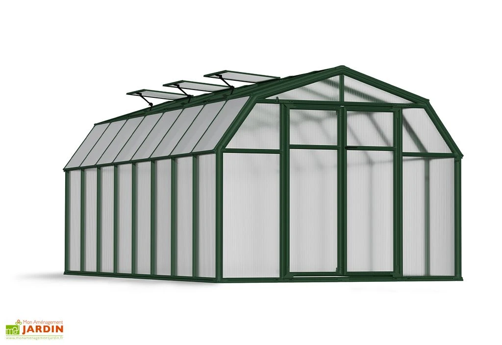 Serre De Jardin Polycarbonate Et PVC 5 X 2,5 M – Hobby Gardener 8x16 4 Serre De Jardin Polycarbonate Et PVC 5 X 2,5 M – Hobby Gardener 8x16 – Image 2
