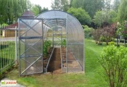 Serre De Jardin Tunnel En Polycarbonate Et Acier -Outils De Jardinage serre jardin polycarbonate acier