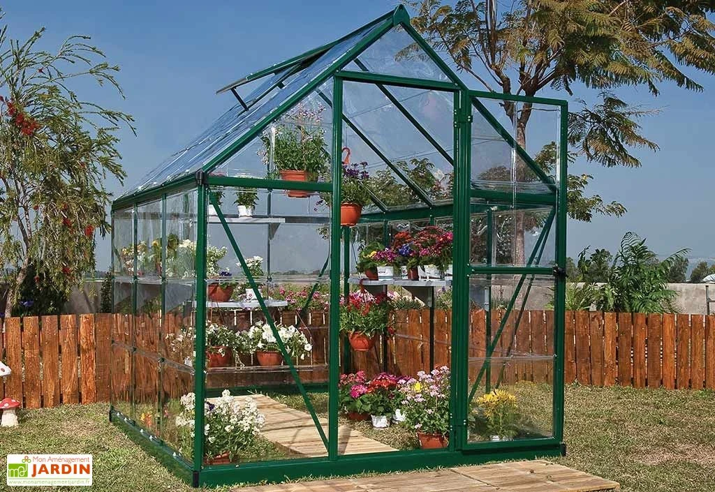 Serre De Jardin Polycarbonate Harmony Palram - Canopia Verte 3 Serre De Jardin Polycarbonate Harmony Palram - Canopia Verte
