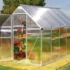 Serre De Jardin Grise Polycarbonate Aluminium 3 X 2 M – Mythos 6x10 -Outils De Jardinage serre jardin polycarbonate aluminium gris mythos palram 3x2m 3