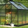 Halls Serre De Jardin En Aluminium Et Polycarbonate Popular 66 - 3,8 M² -Outils De Jardinage serre jardin polycarbonate popular 66 noir