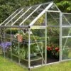 Serre De Jardin Polycarbonate Harmony Palram - Canopia Argent -Outils De Jardinage serre jardin polycarbonate silver palram harmony