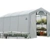 Serre De Jardin Souple Avec Aérations En Polyéthylène Et Acier 18 M²