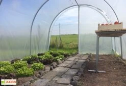Serre Tunnel Tonneau En Polyéthylène 18 M² - Essentielle 6 X 3 M -Outils De Jardinage serre jardin tunnel essentielle tonneau 2 1