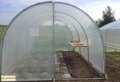Serre Tunnel Tonneau En Polyéthylène 27 M² - Essentielle 9 X 3 M -Outils De Jardinage serre jardin tunnel essentielle tonneau 4 3
