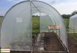 Serre Tunnel Tonneau En Polyéthylène 27 M² - Essentielle 9 X 3 M -Outils De Jardinage serre jardin tunnel essentielle tonneau 5 3