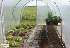 Serre Tunnel Tonneau En Polyéthylène 18 M² - Essentielle 6 X 3 M -Outils De Jardinage serre jardin tunnel essentielle tonneau 1