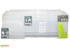 Serre De Jardin Tunnel De Forçage : Bases + Embouts + Piquets (105 X 39 X 30 Cm) -Outils De Jardinage serre jardin tunnel forcage avec piquets