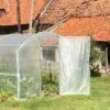 Serre Tunnel Tonneau En Polyéthylène 9 M² - 4 Saisons 3 X 3 M -Outils De Jardinage serre jardin tunnel polyethylene tonneau 4 saisons 300x300cm