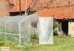 Serre Tunnel Tonneau En Polyéthylène 13,5 M² - 4 Saisons 4,5 X 3 M -Outils De Jardinage serre jardin tunnel polyethylene tonneau 4 saisons 300x450cm