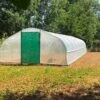 Serre Tunnel Tonneau En Polyéthylène 60 M² - 5ème Saison 12 X 5 M -Outils De Jardinage serre jardin tunnel polyethylene tonneau 5 saison 500x1200cm