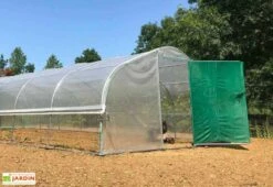 Serre Tunnel Tonneau En Polyéthylène 60 M² - 5ème Saison 12 X 5 M 7 Serre Tunnel Tonneau En Polyéthylène 60 M² - 5ème Saison 12 X 5 M -Outils De Jardinage serre jardin tunnel polyethylene tonneau 5 saison 5m 1 5