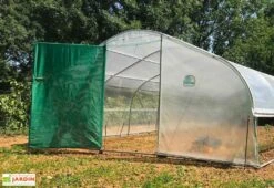 Serre Tunnel Tonneau En Polyéthylène 37,5 M² - 5ème Saison 7,5 X 5 M -Outils De Jardinage serre jardin tunnel polyethylene tonneau 5 saison 5m 2